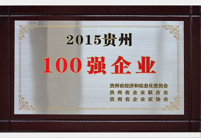 2015贵州100强.企业