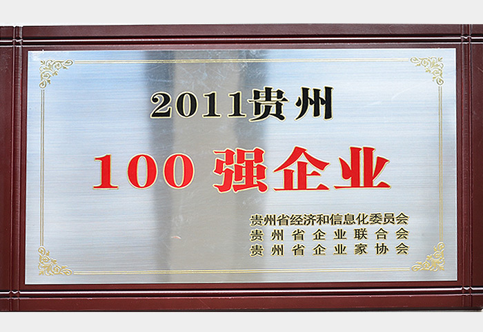 2011贵州100强企业