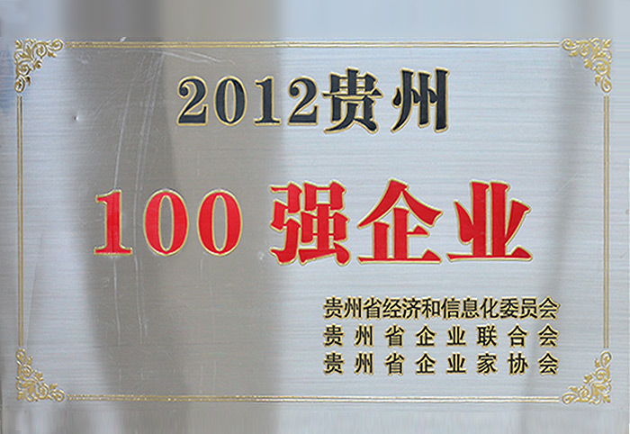 2012贵州100强企业